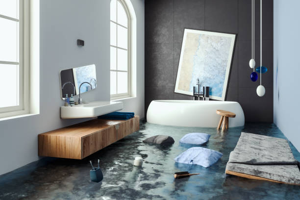 Water damage restoration process in Marlton, MD